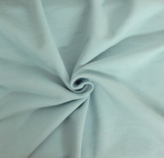 Cotton French Terry Knit Fabric by Yard Ice Blue 400GSM MATCHING RIB 2/24