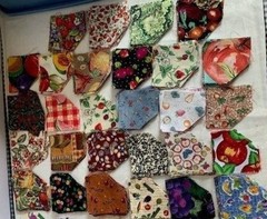 Quilting Fabric Squares 2.5″ Set of 297 Assorted Patterns Colors
