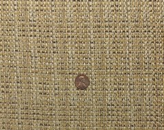BALLARD DESIGNS COCO TWEED CAMEL BEIGE METALLIC THREADS FABRIC BY THE YARD 55″W