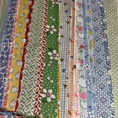 Vintage 50 Ct 5”x8” Charm Squares 1930s Reproduction Fabric Prints Aunt Grace