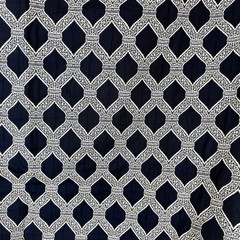 Blue and White Lattice Upholstery Fabric 3.5 yds Recover Sofa Chair Ottoman