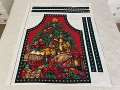 Rose & Hubble Christmas Feast Adult Apron Sewing Fabric Panel Craft Project