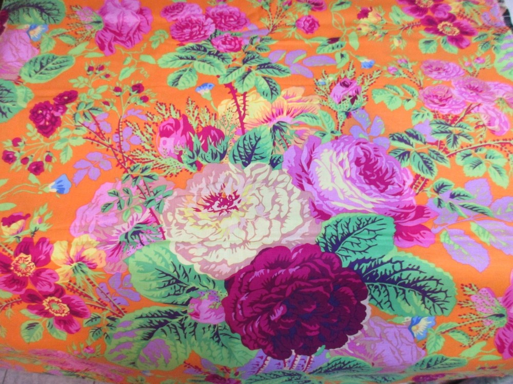 Kaffe Fassett Cotton Fabric 1 FQ Colorful Gradi Floral