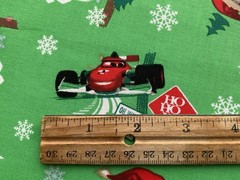 Cotton Fabric Winter Cars By Walt Disney Cotton Fabric 43” x 27”290