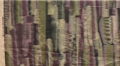 THIBAUT PRINTED MULTIPURPOSE LINEN FABRIC ALCANTARA PLUM BY THE YARD