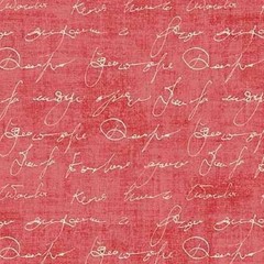 Vintage Signatures – 1 yard price! – Continuous yards available.
