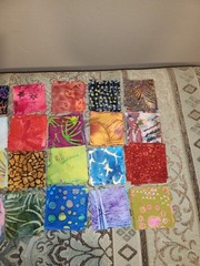 150 Batik Fabric 2.50″ Quilt Squares Bundle 100% Cotton Charm