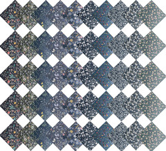 5″X 5″ 50 PCS 100% Cotton Floral Fabric Squares Bundles Quilting Supplies for Se
