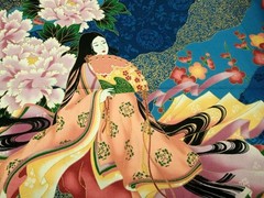 Kona Bay Fabrics c2007 Asian Ladies Design NOBU-05 1 yd x 22″