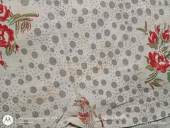 vintage floral cotton fabric, 44 By 36 Inches, #27