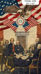 24″ X 43″ Panel America 250 Celebrating Independence Eagle Cotton Fabric D302.85
