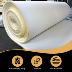 1/2″ Thick Open Cell Upholstery Foam Padding – 56″ Wide, Soft Craft Foam by Yard