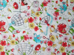 SEWING ITEMS MIRABELLE DRESS FORM SCISSORS THREAD MORE WHTE COTTON FABRIC FQ OOP