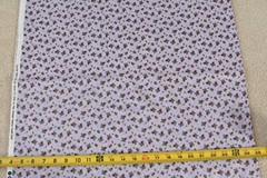 By 1/2 Yd, Red & Green Calico on Lavender Quilt Cotton, Red Rooster/Shore, P6730
