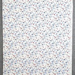 Patriotic Red White Blue Star Print Cotton Americana Fabric 44″ wide – 5 yards