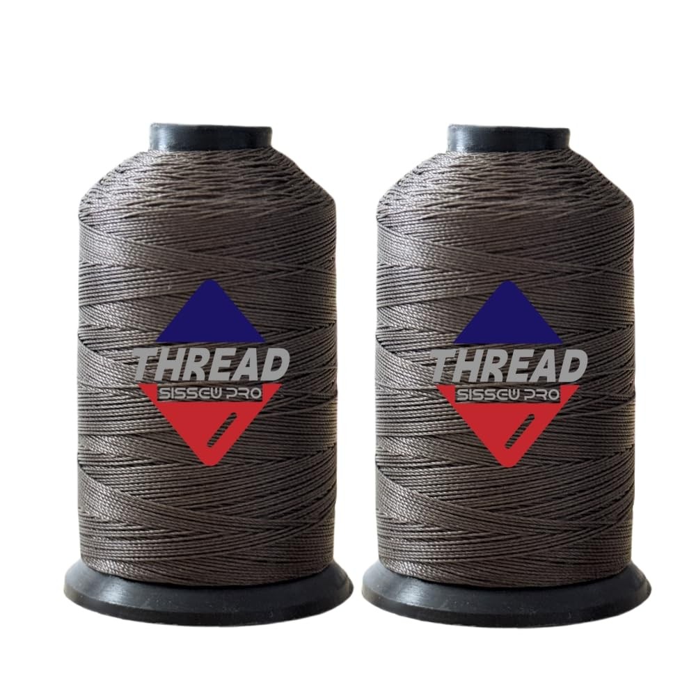 Sissewpro 1oz 375 yds Each 2 Pack Tex70 Bonded T70 #69 210D/3 1oz, 2xCoffee