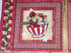 Merry Mice Christmas Pillow Panel #3523 Beth Yarbrough Daisy Kingdom by Springs
