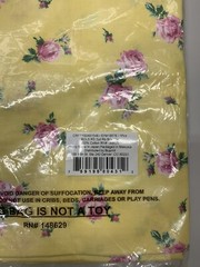 Boundless Fabric Rosette Floral Yellow 2 Yards