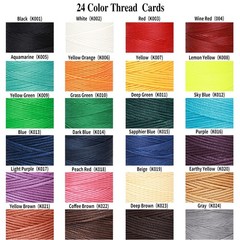 EXKALAFUL Waxed Thread,852Yds 150D 0.8mm Flat 3.74×2.7×2.7 inch, Black