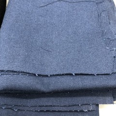 MIXED FABRIC LOT Black Fleece/Blue Canvas/Black Cotton/Green Cotton/Cream Cotton