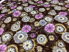 Paula Nadelstern Déjà Vu, Starburst Fabric Gold Accents 2 YDX42” New Old Stock