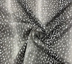 TREND VERN YIP PERTH BARK BROWN DEER SKIN LINEN MULTIUSE FABRIC BY THE YARD 54″W