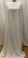 Vintage Gabardine White Gold Stripes Fabric 1 Yd 6″ Long 60″ Wide & 20″ L 40″W