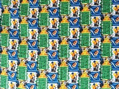 Joann Fabrics Soft Brushed Cotton Flannel Football Themed Fabric 42″ X 70″ Green