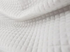 WHITE Mini Box Quilted 4oz WATERPROOF FABRIC outdoor jacket Dog Coat Pet Bedding