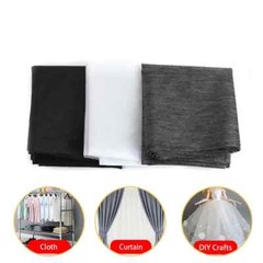 100cm Gray White Black Non-woven Fabric Linings Iron On Sewing Single-sided