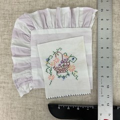 Romantic Pastel Slow Stitch Bundle with Vintage Fabrics, Trim, Buttons & Beads