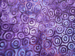 BTY Batik PLUM Purple Kaufman Natures Creations Circles Quilting Cotton Fabric