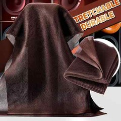 Brown Subwoofer Speaker Grill Cloth, 55″X20″ Stereo Fabric for Home Speakers, St