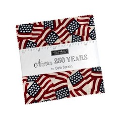 5″ Charm Pack – America 250 Years Deb Strain Moda Cotton Fabric Precuts M518.14