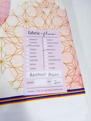Fabric + Flow Textile Co Abstract Asian R7-8 Polyester Athletic Knit 280gsm – 2m