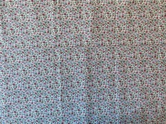 VINTAGE CONCORD FABRIC~Tiny Grape Vines~RED PURPLE BERRIES~44×54~Quilt Cotton~