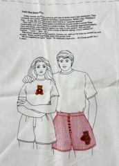 Vintage 80’s/90’s Cut & Sew Fabric Panel Teddy Bear Boxer Shorts