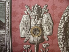 Marvic Textiles Curtain Fabric Les Vues De Paris Mulberry Upholstery Cushion