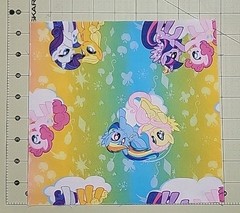 37 Precut My Little Pony Quilt Squares 8.5 X 8.5 Mixed Characters and Colors New