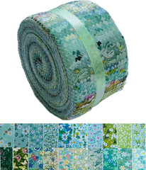 Jelly Roll Fabric – 20 Assorted Floral Prints, 100% Cotton, 40 Pre-Cut Strips (2
