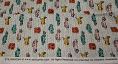 Cotton Fabric 1 Yard X 44″ Multicolor Cars Trucks Route 66 Sew Crafts Quilting