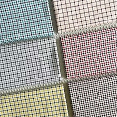 42 PCS Gingham Pre Cut Houndstooth Pattern Fabric Squares Quilting 5×5 Inch