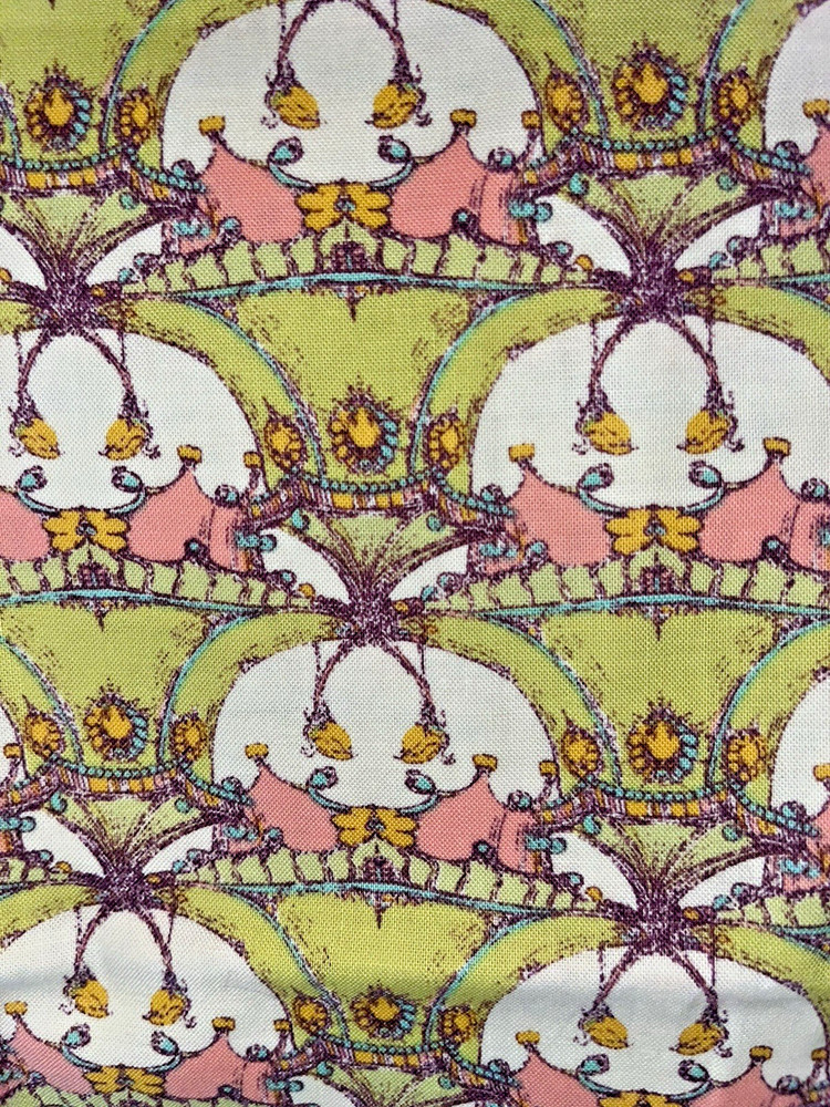 Pagoda Hill in Celery by Tina Givens for Free Spirit Fabrics 22″x20″