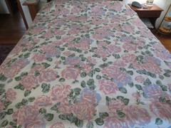 4844. Pressman Gutman ROSE FLORAL Cotton or Cotton Blend FABRIC – 59″ x 6 yds.