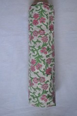 7 Yard Hand Block Floral Print Fabric 100%Cotton NO TARRIF CHARGES 100%✅ZK_234