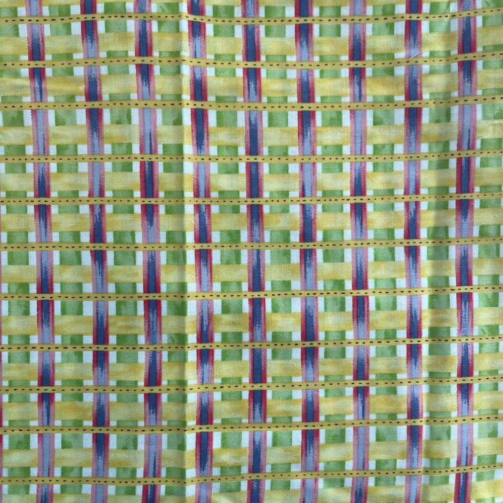 RED ROOSTER FABRICS – SASSY PRINCESS #10391-PLAID BY JODY WINGER- 1 3/8 YARD