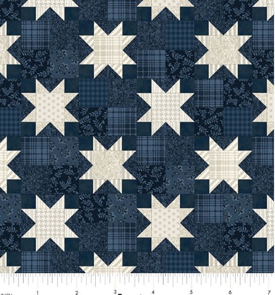 Cotton American Valor Quilting Patriotic Stars Fabric Print by Yard D306.77