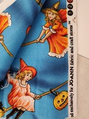 Halloween Fabric Lot of 9 Diff Delightfully Frightful, Trick and Treats 6.5+ Yds