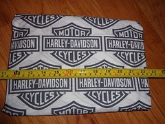 40” Wide x 15” Long Harley Davidson Quilt Craft Fabric Black/White