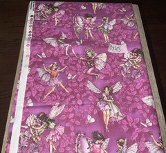 VINTAGE 2001 Flower Fairies Fabric By Michael Miller, Mary Cicely Barker 18x43in